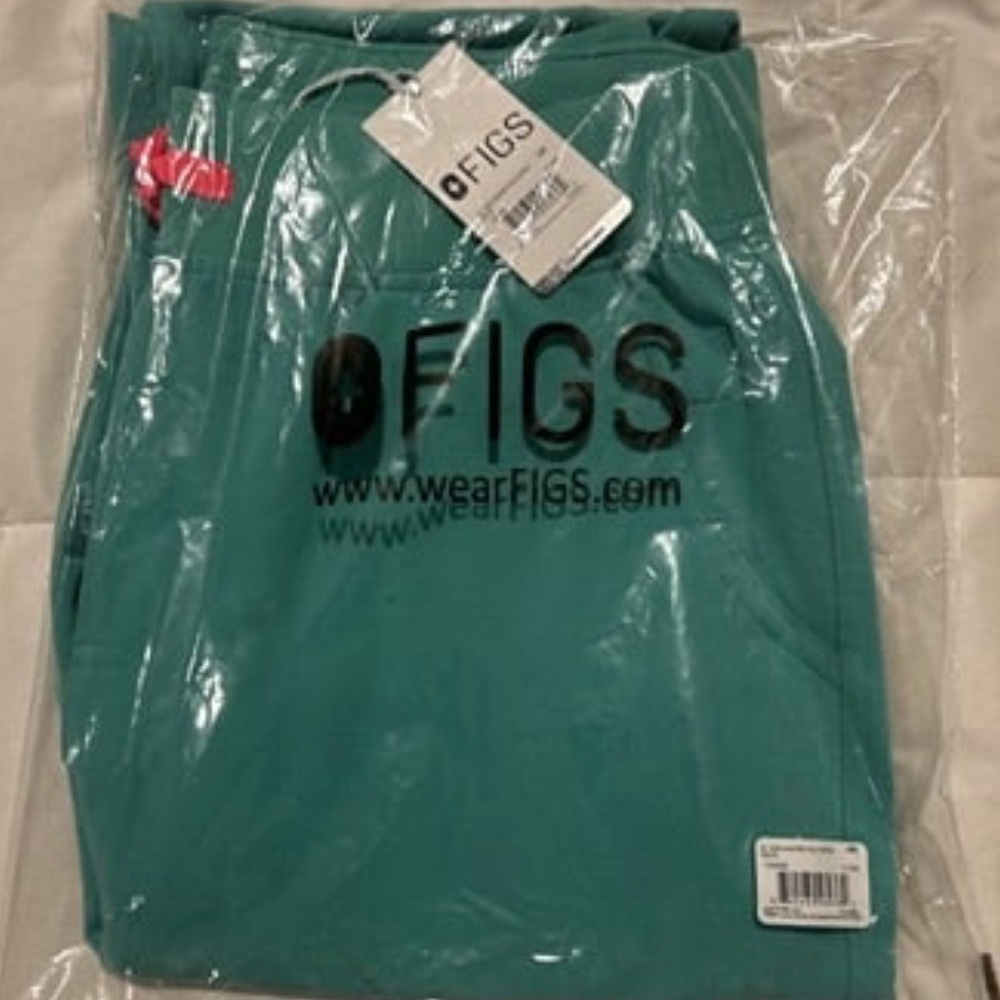 Figs Scrub Pants, Surgical Green, Yola HW M/Regular